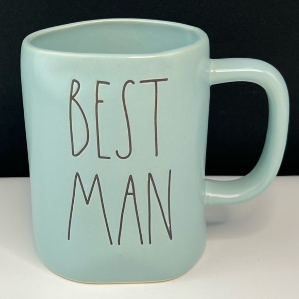 Rae Dunn - 3/$48 - ‘Best Man’ ceramic mug. NWT. Firm!